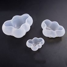 Molde de silicona transparente 3D con forma de nube para decoración, moldes de resina epoxi de cristal para pastel de Chocolate, Mousse, pastelería y Mousse 2024 - compra barato