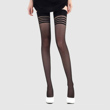 Sexy Stocking Women Stripe Stockings Thigh High Black White Stay Up leggings Long Stockings winter, for women, for Adults 2024 - buy cheap