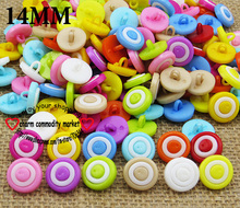 50PCS 14MM Round Shape Mixed Dyed Plastic Cartoons Buttons Coat Boots Sewing Clothes Accessories P-079 2024 - buy cheap