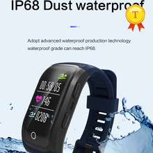 2018 best selling IP68 swim Color touch screen Smart wristband Activity fitness tracker Dynamic Heart Rate Sports GPS Smart band 2024 - buy cheap