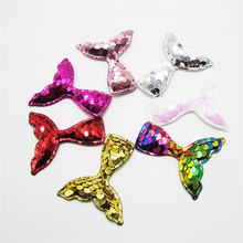 10PCS Beautiful Mermaid Design Fashion Scales Sequins Hair Bow Women Hairpins Girl Hair Clips Kids Headwear Accessories 2024 - buy cheap