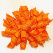100pcs 2.5" Orange Curly Corkscrew Hair Clip Girls Hair Accessory Free Shipping 2024 - buy cheap