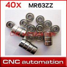 40pcs Bearings ball bearing 3X6X2.5 3*6*2.5 MR63ZZ radial shaft 2024 - buy cheap