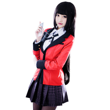 Anime Kakegurui Jabami Yumeko Cosplay Costume Girls High School Uniform Full Set+Necklace Halloween Costume for Women S-XL 2024 - buy cheap