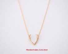 10Pcs/lot 2016 Fashion Wholesale Horn Necklaces Antler Animal Necklaces Pendants for Women Minimalist Necklaces Chokers Necklace 2024 - buy cheap