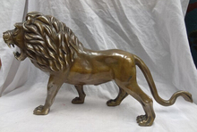 Xd 001640 19 "bronce chino animales feroces riqueza robusto León Fu perro estatua escultura 2024 - compra barato