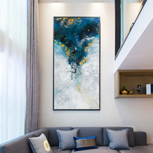 Arte abstrata para parede, moderno, pintura em tela, tamanho grande, pôster, impressão e imagem para decoração de casa, quarto, sala de estar 2024 - compre barato