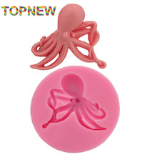 Octopus shaped 3D silicone cake fondant mold, cake decorating tools soap candle DIY moulds 2201 2024 - buy cheap