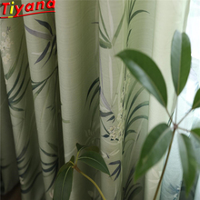 Grey Bamboo Curtain Green Sheer Semi Blinds Modern Window Blackout Curtains for Living Room Bedroom Window Treatment wp191#30 2024 - buy cheap