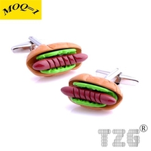 Hot Dog Cufflink Cuff Link 1 Pair Free Shipping Promotion 2024 - buy cheap