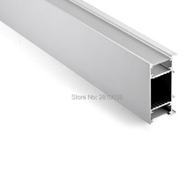 50 X 1M Sets/Lot wall washer led aluminum profile channel and slim channel light extrusion for up and down wall lamps 2024 - buy cheap