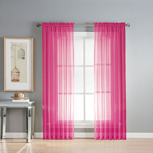 Cortina transparente de tule puro para sala de estar cortinas de quarto de janela decoração de casa cortina 2024 - compre barato