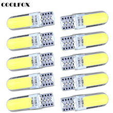 10Pcs Car styling w5w 194 T10 LED bulb car interior lights auto Signal lamp COB 12V Side Wedge parking License Plate Light 2024 - buy cheap