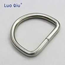 200 Pcs Metal Sliver D-rings Purse Ring Buckles For Webbing Strapping 30 mm Bag Hanger Accessories Semicircular hoop 2024 - buy cheap