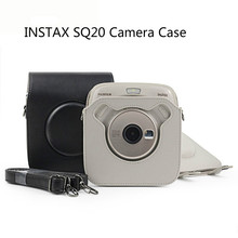 FUJIFILM Instax SQUARE SQ20 Camera Bag Case Vintage PU Leather Shoulder Strap Pouch Camera Protection Carry Cover 2024 - buy cheap