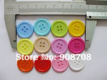 Scrapbooking Bulk Buttons 20mm DIY Nylon Plastic Round shape 4-holes sewing Buttons for craft mix 120pcs 2024 - buy cheap