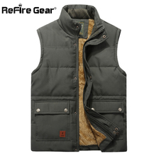 Refire Gear Warm Winter Military Vest Men Thick Fleece Sleeveless Jacket Casual Tactical Waistcoat Thermal Outerwear Cotton Vest 2024 - buy cheap