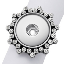 NEW Fashion JZ0011 Trendy Rhinestone Sun beauty snap Ring 19.5mm fit DIY 18MM charm snap buttons jewlery wholesale 2024 - buy cheap