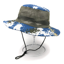 Verão camo pescador acu balde digital campismo caminhadas viagens de pesca montanhismo sombrero chapéu de sol 2024 - compre barato