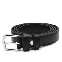 2017 Women Antique Black Belt Metal Buckle Jeans Strap Faux Leather Belt Alloy Buckles Design Casual All-match For Female 2024 - buy cheap