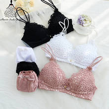 Lace Underwear Set Push Up Bra Sets Sexy Lingerie Bra And Panty Set Embroidery Floral Lace Lingerie Underwear Brassiere Intimate 2024 - buy cheap