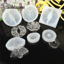 Molde de resina UV para hacer joyas, molde de silicona líquida 3D para hacer joyas, abalorios redondos, círculos, Molde de resina de silicona DIY, 1 Uds. 2024 - compra barato