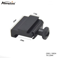 AloneFire C005 20mm to 11mm Weaver Dovetail Adapter for Picatinny Rail Rifle Scope Mount Hunting 2024 - buy cheap