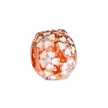 CKK Beads Charms Rose Gold Primrose Silver 925 Original Fits Pandora Bracelet Sterling Silver Jewelry Making Charm Bead 2024 - buy cheap