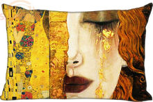 Custom Pillowcase Artist&Gustav Klimt Rectangle Zipper Polyester Cotton Pillow Cover Size 45x35cm (one side) Print 2024 - buy cheap
