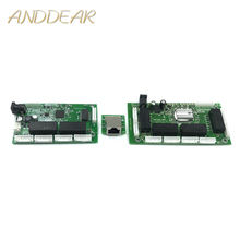 OEM PBC 8 puertos Gigabit Ethernet interruptor 8 puertos con cabezal de 8 pines 10/100/1000 m eje 8 vías pin de alimentación Pcb placa OEM agujero de tornillo 2024 - compra barato