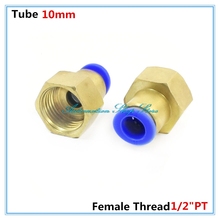 5 pcs 10mm Tubo 1/2NPT PCF10-04 Rosca Fêmea Dia Pneumática Engate rápido Fitting 2024 - compre barato