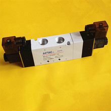 Válvula pneumática de 3 posições, solenoide duplo, 5 portas, dc24v, 1 peça, 1/2 "bspt 2024 - compre barato