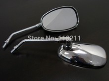 RPMMOTOR Chrome Oval Motorcycle Rearview Mirrors for Honda CB Shadow VT VF VTX Cafe Racer 2024 - buy cheap