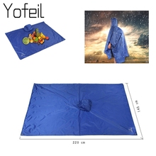 2 Colors 3 in 1 Waterproof  Outdoor Travel Rain Poncho Jackets Backpack Rain Cover with Carry Bag Drop Shipping 2024 - buy cheap