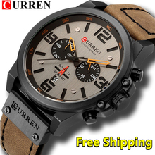 Top Brand Luxury CURREN 8314 Fashion Leather Strap Quartz Men Watches Casual Date Business Male Wristwatches Clock Montre Homme 2024 - buy cheap