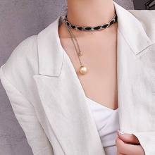 Statement Black Leather Twist Choker Necklace Women 2019 New Fashion Jewelry Punk Collares 2024 - buy cheap