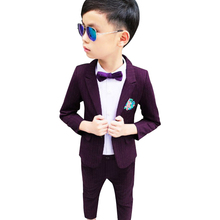 Baby Boy Suits Sets Formal Striped 2 PCS Trousers Blazer Children Wedding Suit for Boys 2019 Spring Kids Suit Costumes 2024 - buy cheap