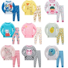 Juego de ropa de pijama de otoño para niños, conjunto de ropa de dormir con dibujos animados, manga larga y pantalón, 2 piezas, 2021 2024 - compra barato