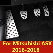 Cubierta de diseño de coche, lámpara de freno de Gas/gasolina/aceite, embellecedor de Pedal, accesorios de decoración Interior para Mitsubishi ASX 2016-2018 2024 - compra barato