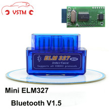 VSTM OBD2 Мини Elm327 Bluetooth V1.5 для Android адаптер автомобильный сканер Elm 327 V1.5 OBDII автомобильный диагностический инструмент сканер 2024 - купить недорого