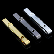 WN `High quality fashion Acessroies man tie clip cufflink stickpin 3 color gold silvery black stainless steel material 2024 - buy cheap