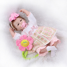 Силиконовая виниловая кукла для новорожденных, обучающая игрушка для детей, подарок для девочек 2024 - купить недорого