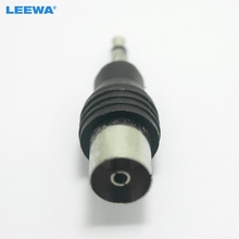 Leewa 1 peça de motor automotivo para carro 3.5mm trs conector para iec (fêmea) adaptador plug # ca1547 2024 - compre barato