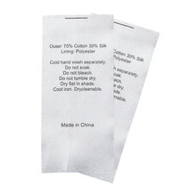 Customized White Satin Ribbon Care Instruction Labels For Clothes Printed Washable Mark Label For Clothing Tags 2024 - buy cheap