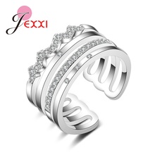 Anillo de plata de primera ley y Circonia cúbica para mujer, sortija, plata esterlina 925, Zirconia, circonita, zirconita, zirconita, diseño único 2024 - compra barato