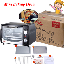 Mini forno de cozimento doméstico 12l aço inoxidável, elétrico, vidro, bolo, torradeira, eletrodomésticos de cozinha cs1201a 2024 - compre barato