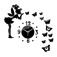 new promotion real home decoration mirror wall clock clocks living room europe 3d quartz needle acrylic 2024 - buy cheap