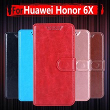 For Huawei Honor 6x Case 5.5" Wallet PU Leather Back Cover Phone Case For Huawei Honor 6X / Mate 9 Lite 5.5" GR5 2017 Flip Bag 2024 - buy cheap