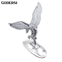 Car Front Ornament 3D Flying Eagle Emblem Car Logo Front Hood Ornament Car Cover Chrome Eagle Badge for Auto Car-Styling 2024 - buy cheap