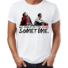 Camiseta de manga corta para hombre, camisa de manga corta con estampado de "We Should Do Again This time", ropa para parte superior masculina 2024 - compra barato